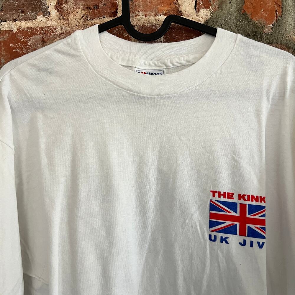 VTG The Kinks UK Jive Men's White T-Shirt XL 22x28
